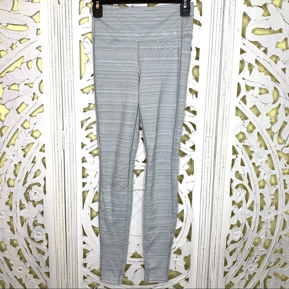 Athleta Gray & White High Rise Chaturanga Leggings - Picture 4 of 6